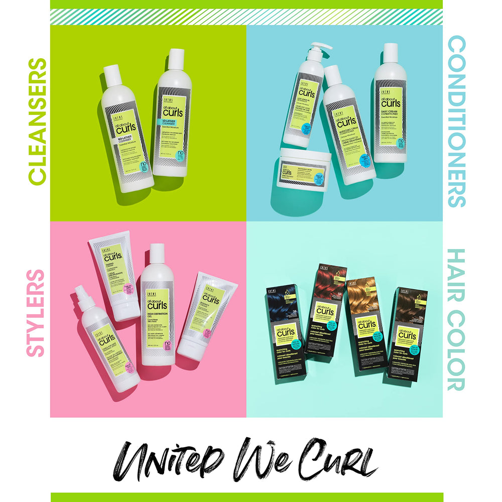 Rizos naturales 2A-4C mejorados con ALL ABOUT CURLS spray.