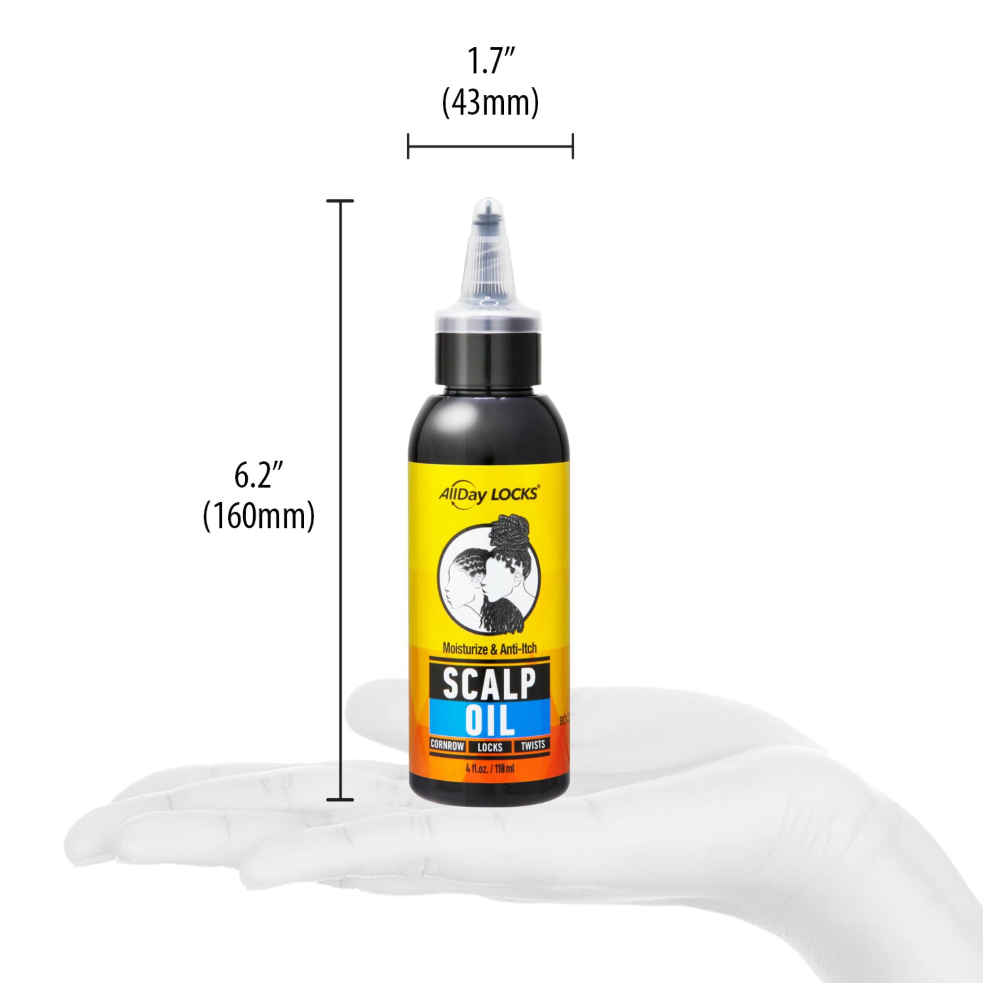 AllDay Locks Aceite para rastas y trenzas que nutre sin acumulación