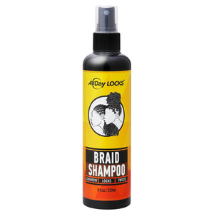 AllDay Locks Braid Shampoo, botella con atomizador para refrescar trenzas sin enjuague