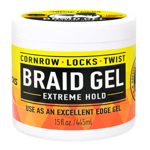 AllDay Locks gel para trenzas, sujeción extrema, botella de 15 onzas