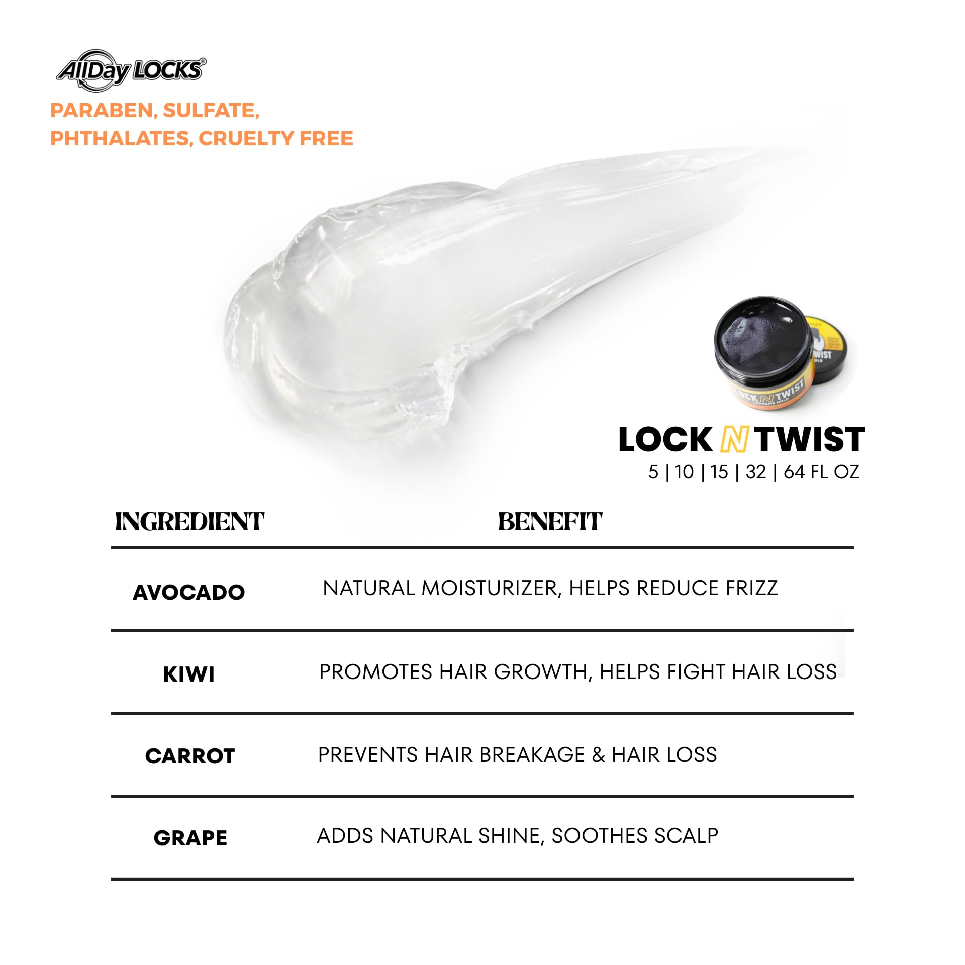 AllDay Locks Lock N Twist controla el frizz y mantiene estilos.