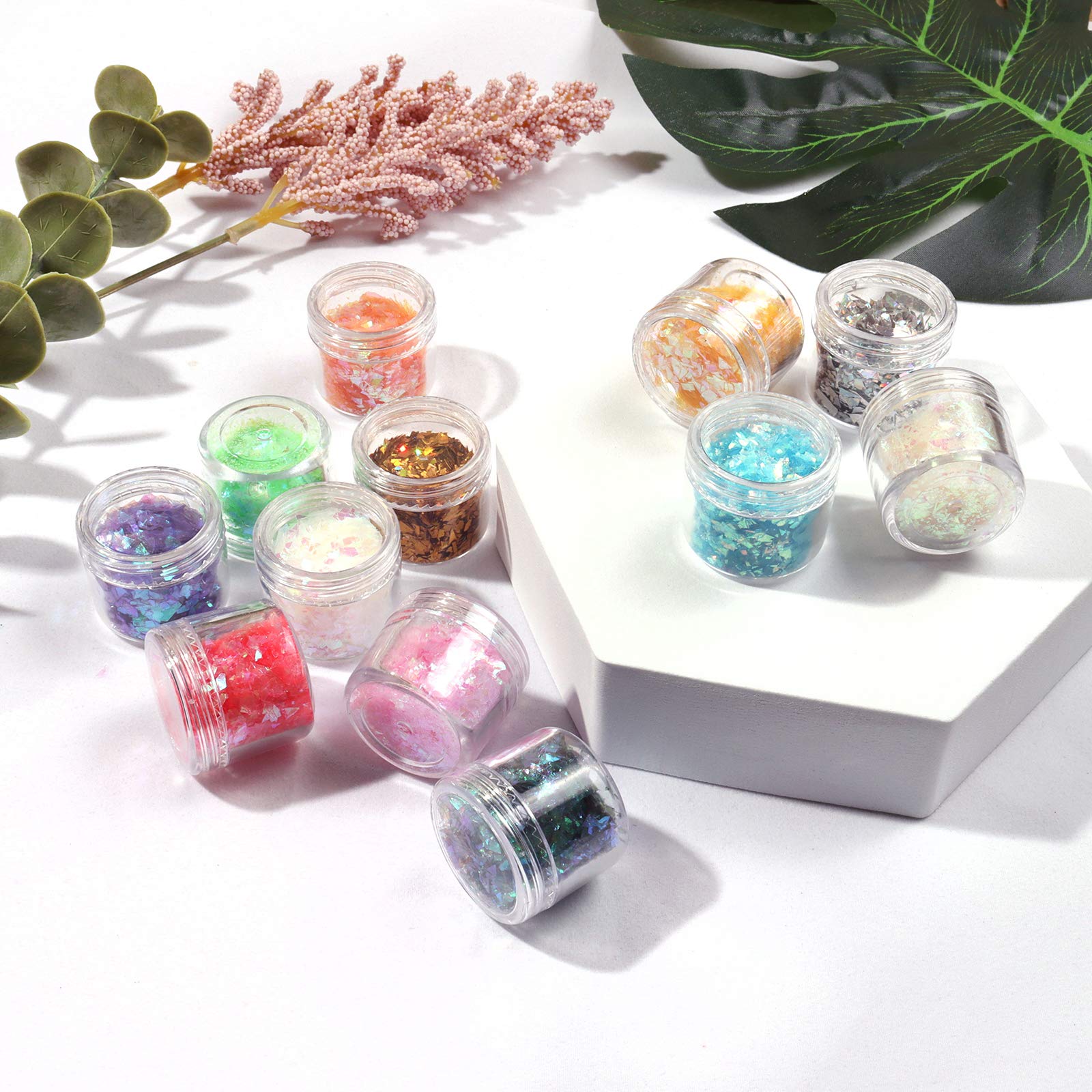 Allstarry destellos iridisentes para cuerpo y cosmética, brillo suave