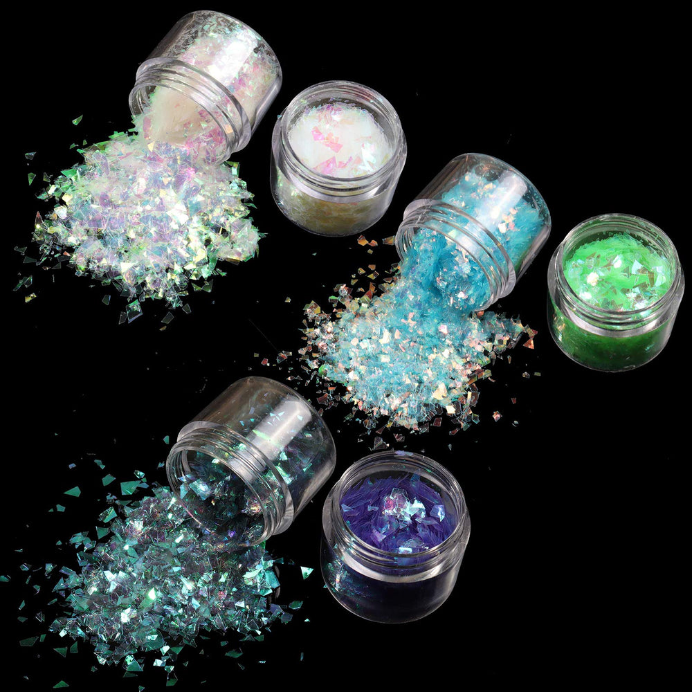 Allstarry destellos vivos para maquillaje y uñas, efecto vibrante