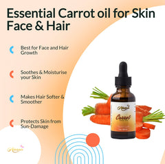 Allurials aceite de zanahoria: gota aplicada para nutrir rostro.