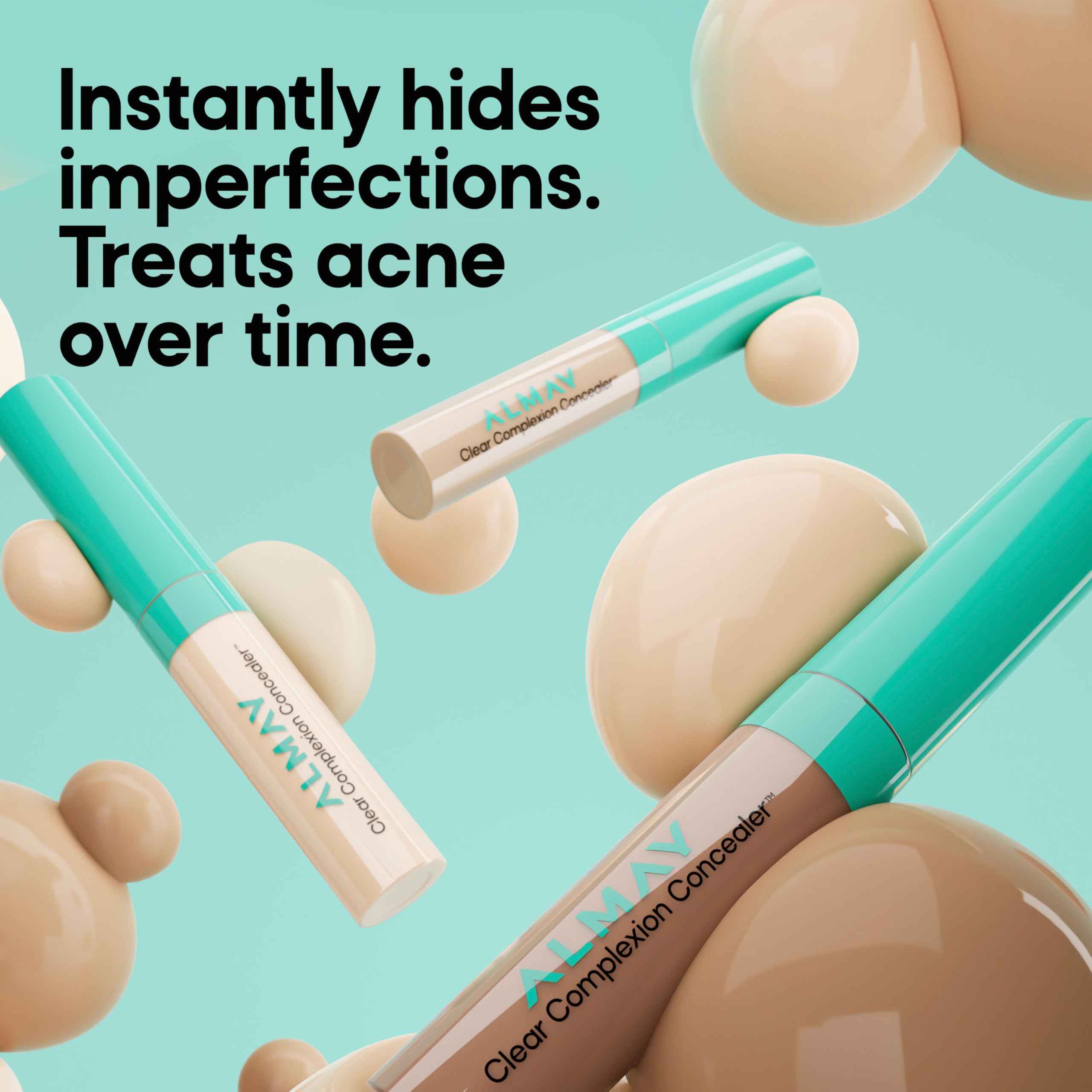 Almay Clear Complexion Concealer, no-comedogenico-acne-propenso: adecuado para piel grasa