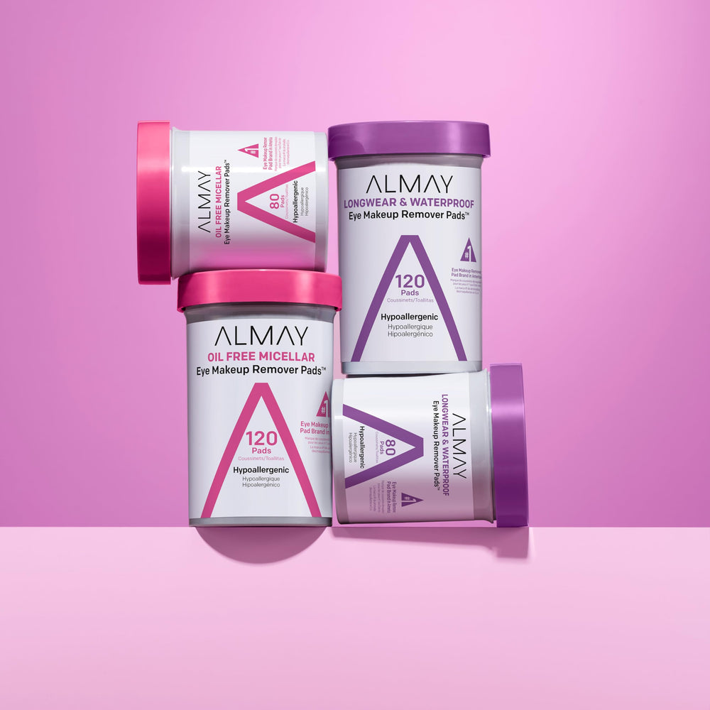 Almay limpieza ocular delicada apta para ojos sensibles y uso diario.