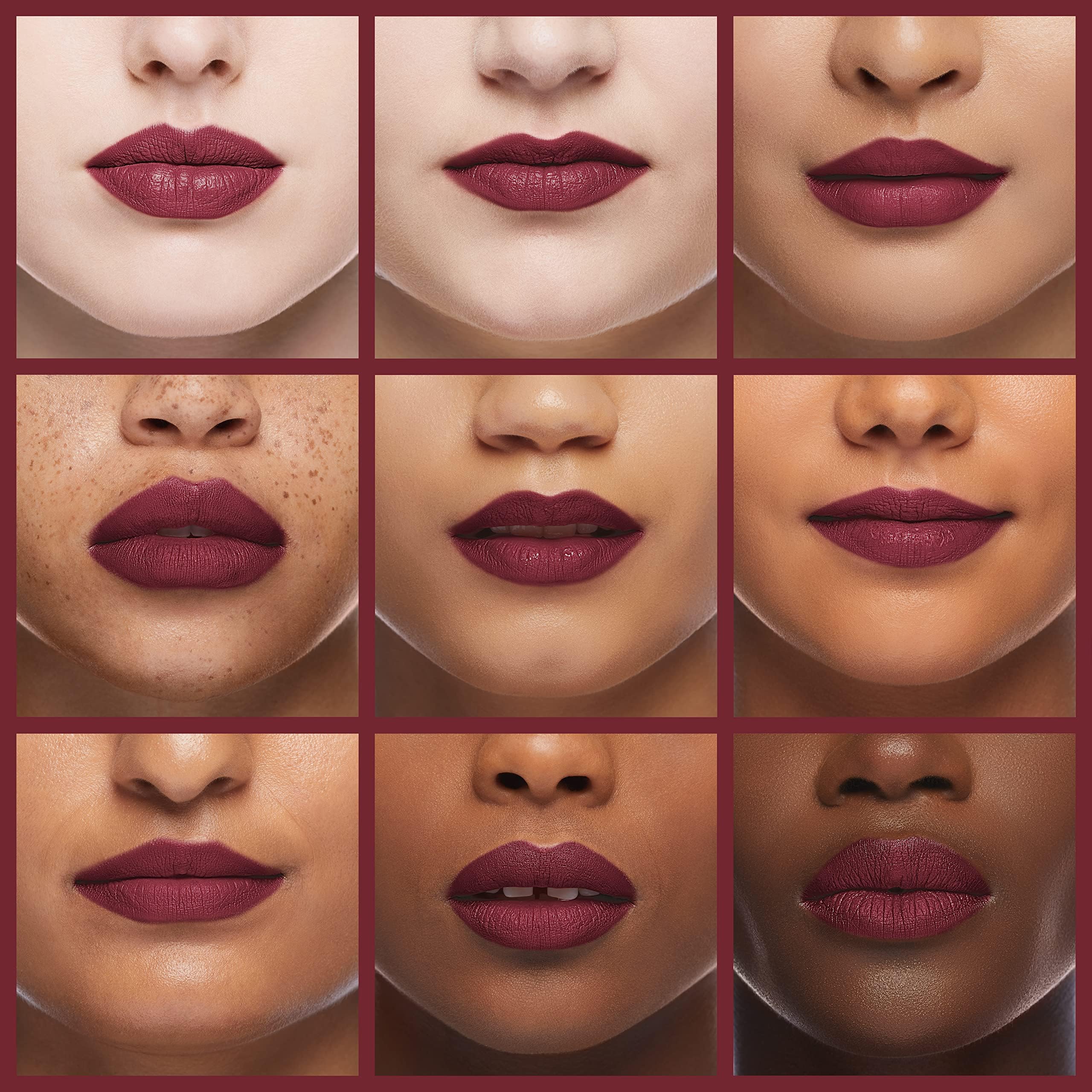 Labial Almay con brillo superpuesto para realzar tonos.