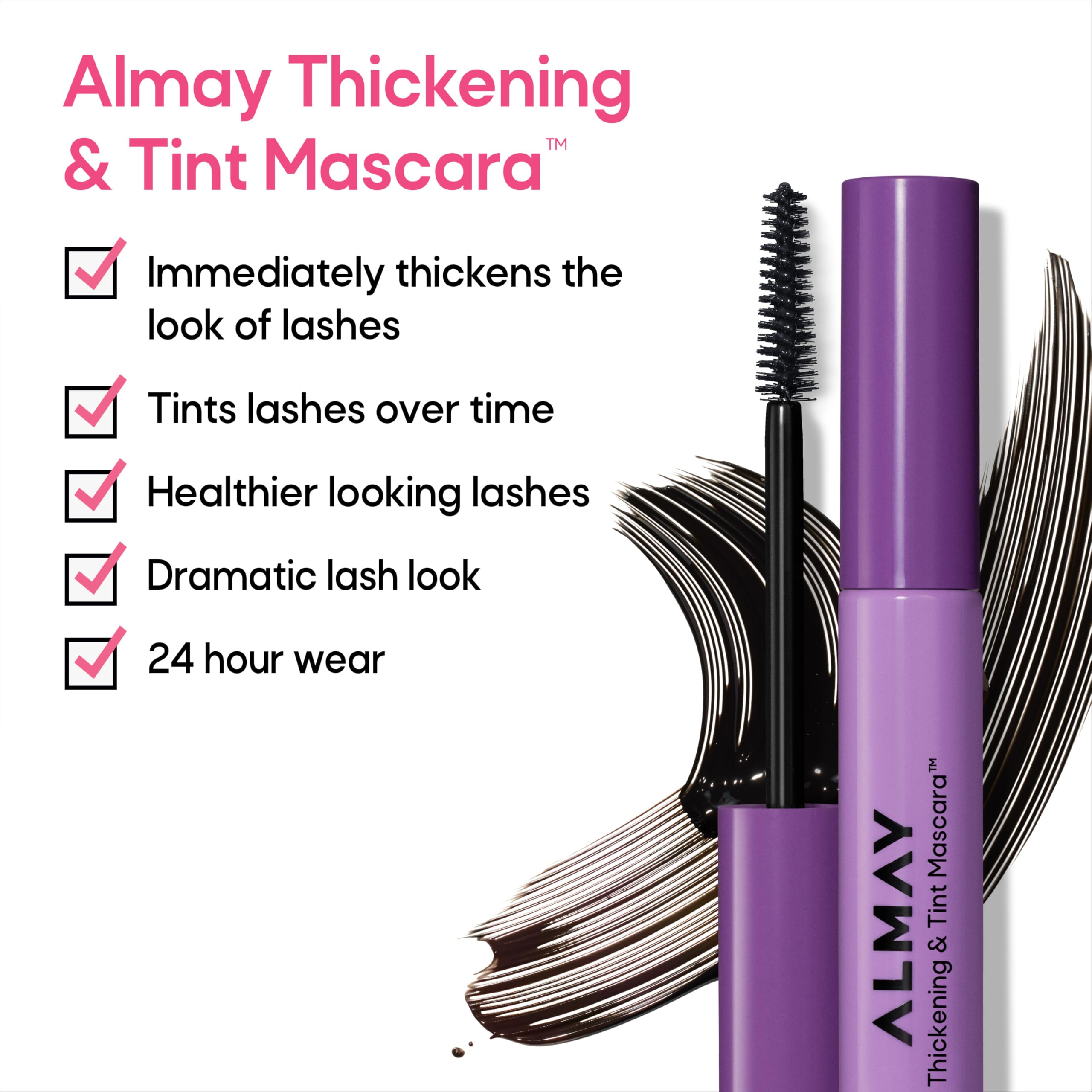 Almay Mascara Engrosante y Tinte: tintado progresivo para pestañas más oscuras con el tiempo