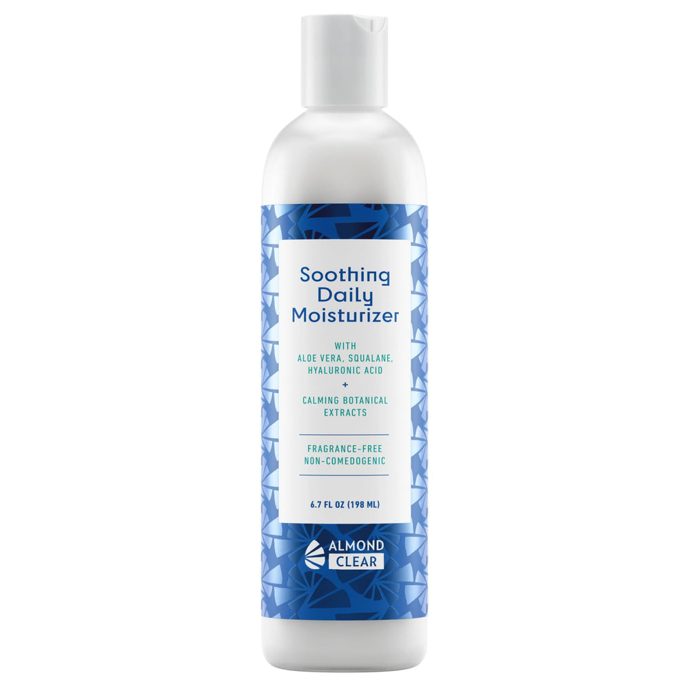Almond Clear hidratante ligero para rostro y cuerpo con absorción rápida.