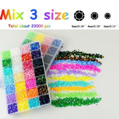ALOCIAM Piedras resina 3mm, 4mm y 5mm en mezcla para diseños variados.