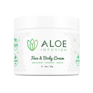 Aloe Infusion crema cara y cuerpo, envase elegante para hidratación diaria