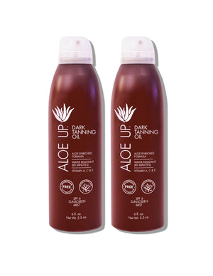 Aloe Up spray bronceado seco rapido: bronceado uniforme al sol.