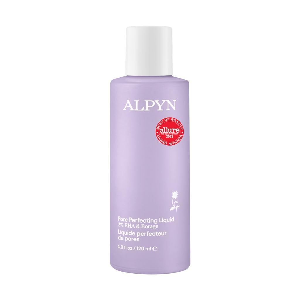 Alpyn Beauty Toner, botella en primer plano, para uso diario y minimización de poros.