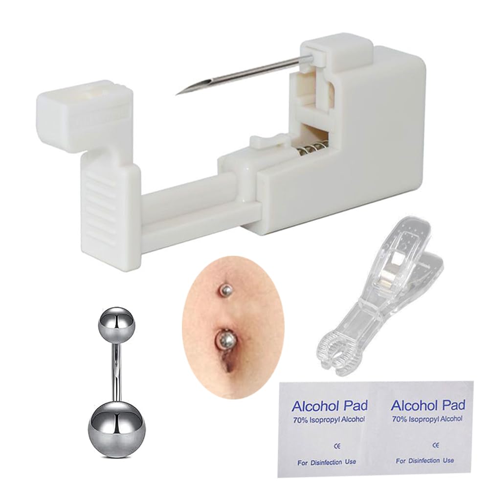 AM RONG MAGIC kit piercing profesional: empaque higiénico para uso seguro en casa