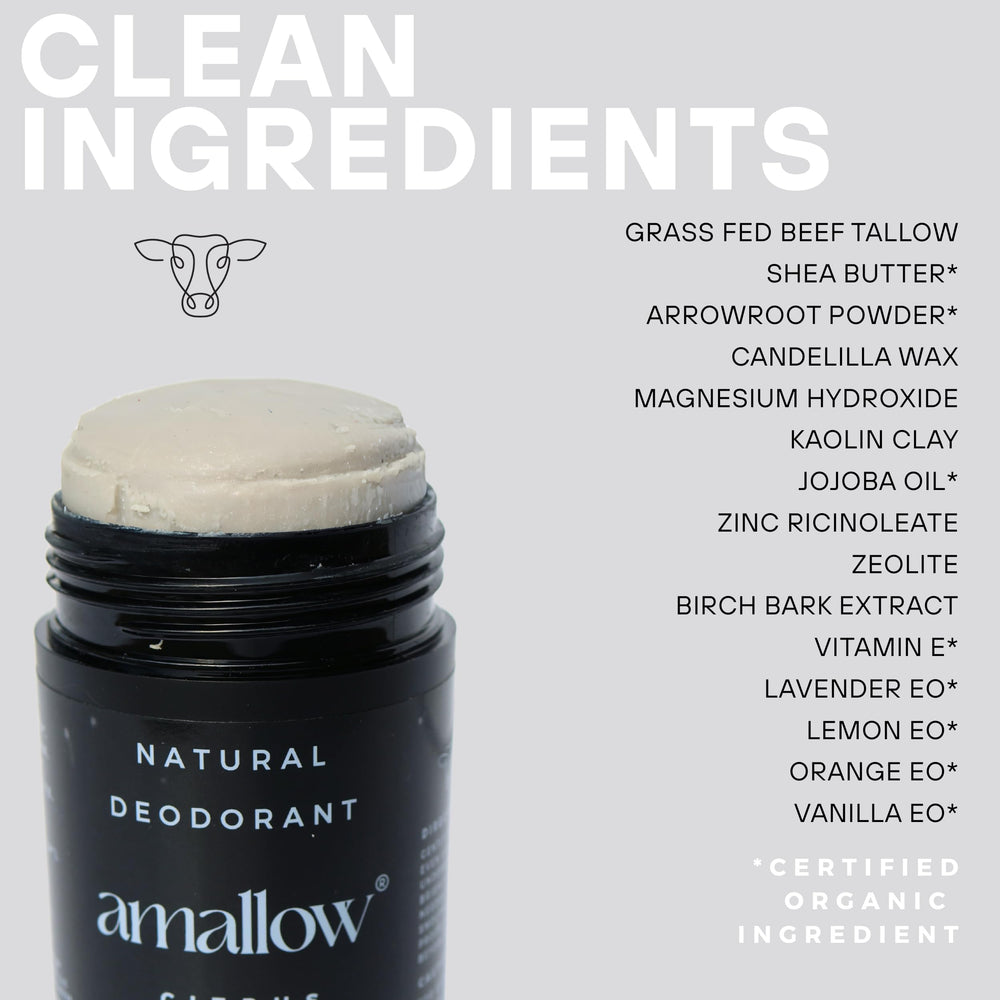 Amallow desodorante natural sin aluminio ni bicarbonato para piel sensible