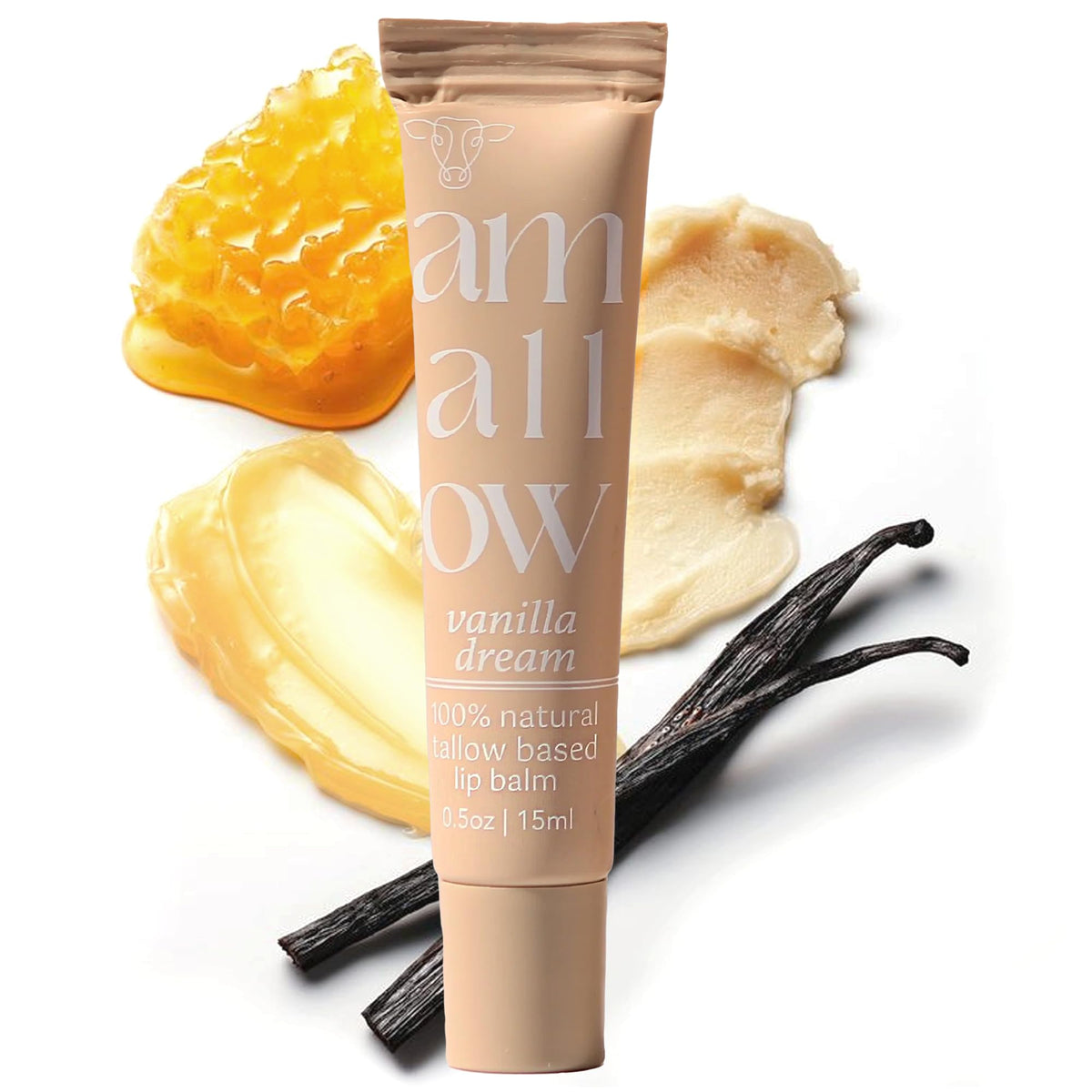 Amallow labial tallow, tubo aplicacion flexible para una aplicacion limpia.