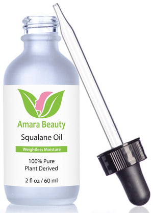 Amara Beauty Squalane en botella, hidratación rápida para piel.