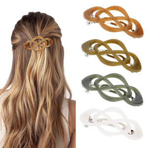 Amariver broches cabello, diseño cruzado, ideal para looks elegantes diarios