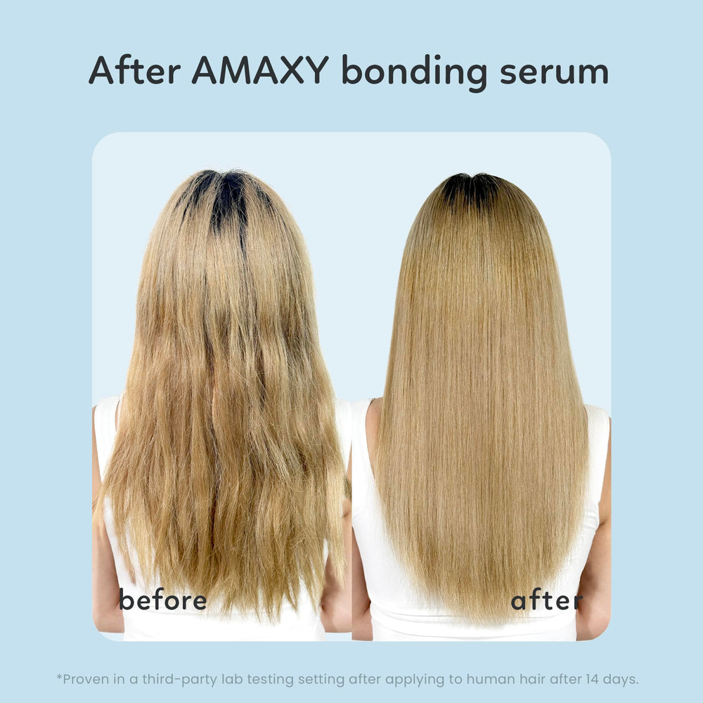 AMAXY Miracle Bonding Serum: protector de calor y reparador en un solo paso.