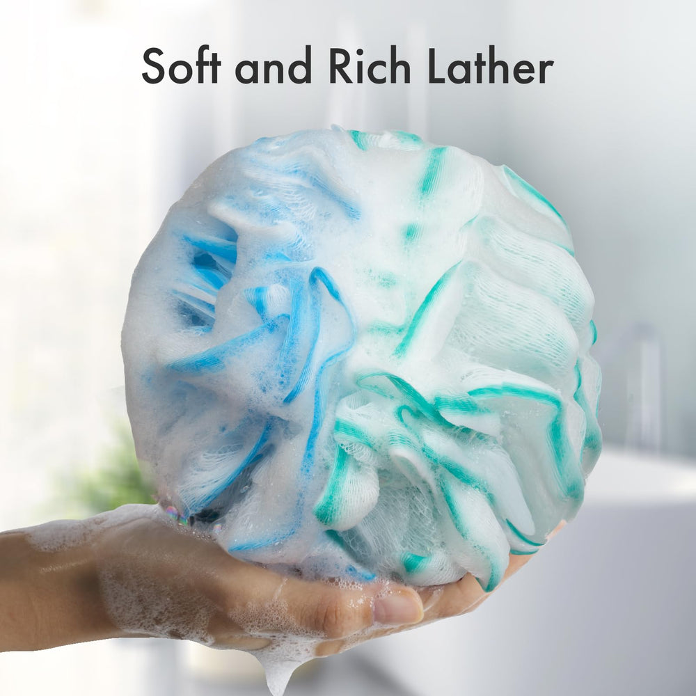 AmazerBath esponja lufa carbón activado azul limpia y revitaliza la piel