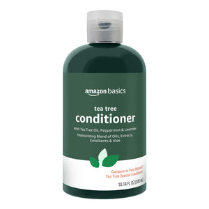 Amazon Basics Acondicionador Arbol de Té, botella visible, cabello suave y fácil de peinar