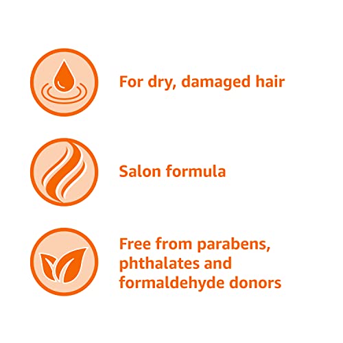 Acondicionador Amazon Basics deja cabello suave y con brillo natural.
