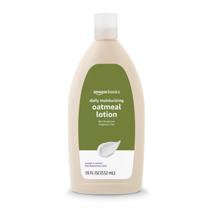 Amazon Basics crema corporal con avena coloidal en envase de 18 oz para piel seca