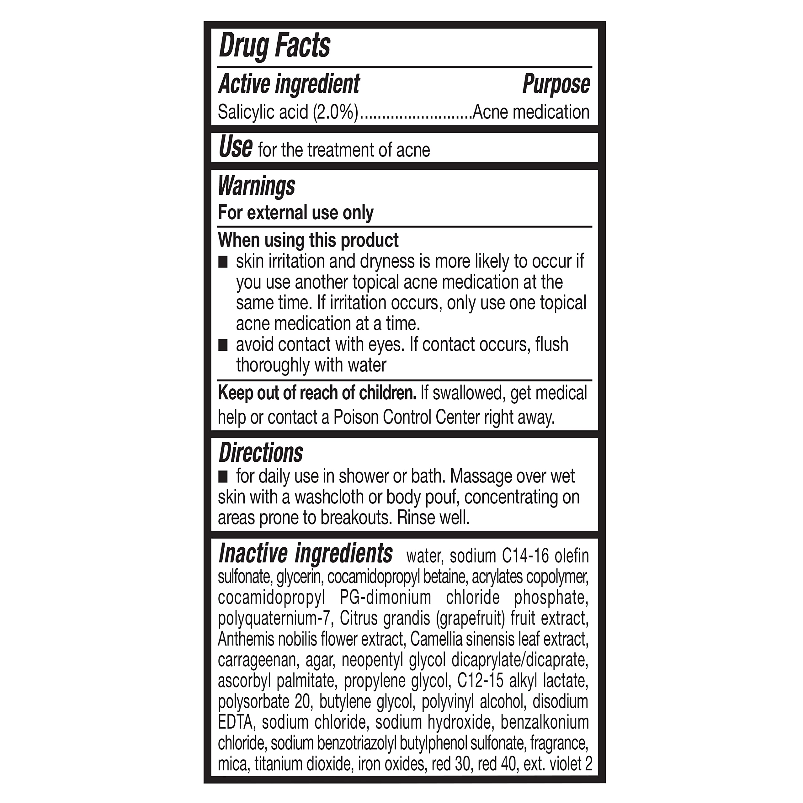 Ingredientes de toronja rosada y vitamina C, para piel limpia y aspecto saludable