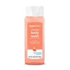 Amazon Basics Jabon Ducha Clarificante Toronja Rosada en botella para piel con brotes