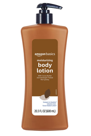 Amazon Basics loción cacao manteca: botella para hidratación diaria sin grasa