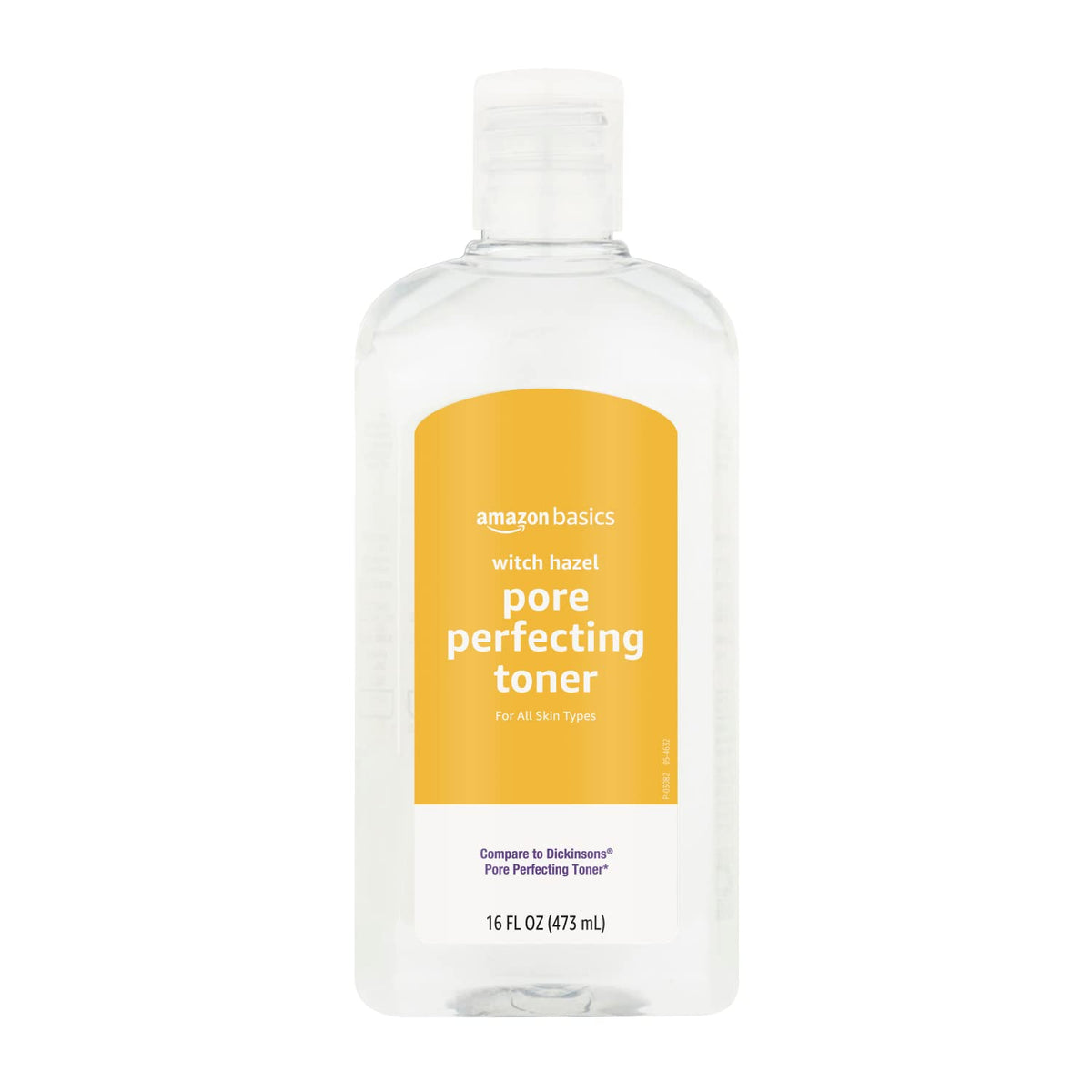 Tónico Amazon Basics hamamelis en botella para poros refinados.