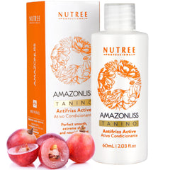 Amazonliss Taninoplastia, balance de botella, facilita aplicación homogénea.