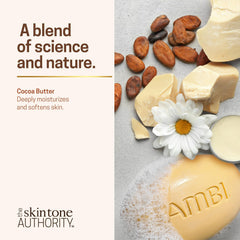 Ambi barra jabón manteca cacao, limpia suavemente sin irritar la piel