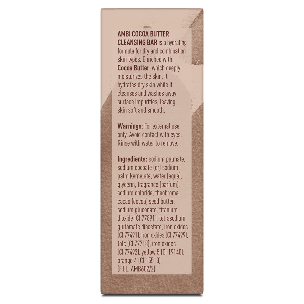 Ambi barra jabón manteca cacao, acompaña tu rutina de cuidado