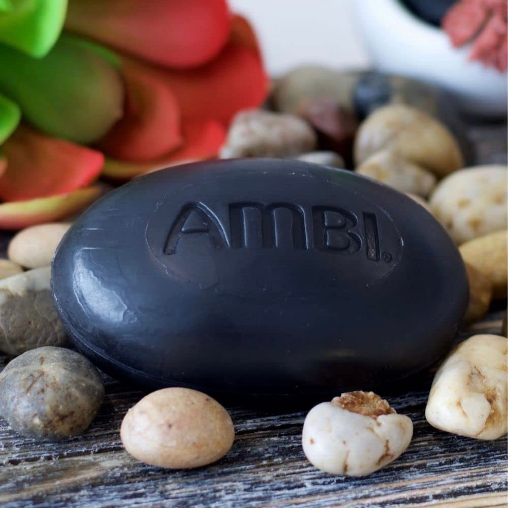 Ambi jabon negro karite limpieza suave cuida la piel.
