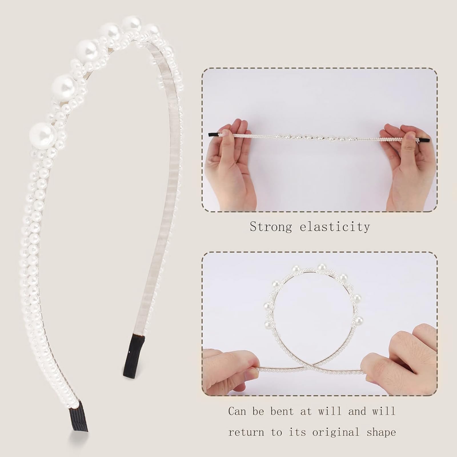 AMCAMI diadema para uso diario, combina con atuendos casuales
