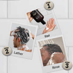 Fragancia cítrica vigorizante de American Crew perfuma el cabello durante el uso.