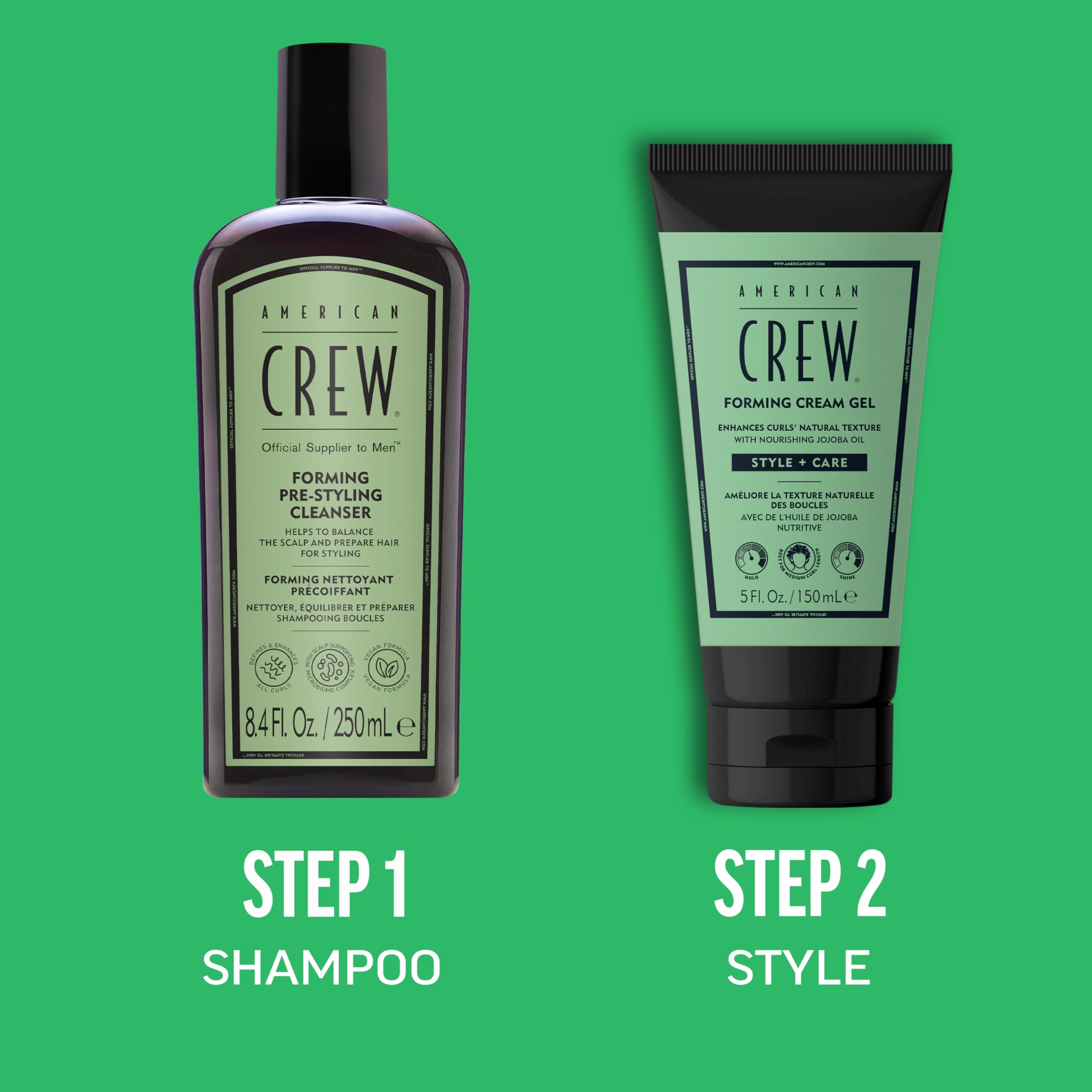 American Crew Marca premium para cabello masculino, cuidado y estilo diario.