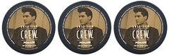 Pomada American Crew, peinados con brillo y control para estilos versátiles.