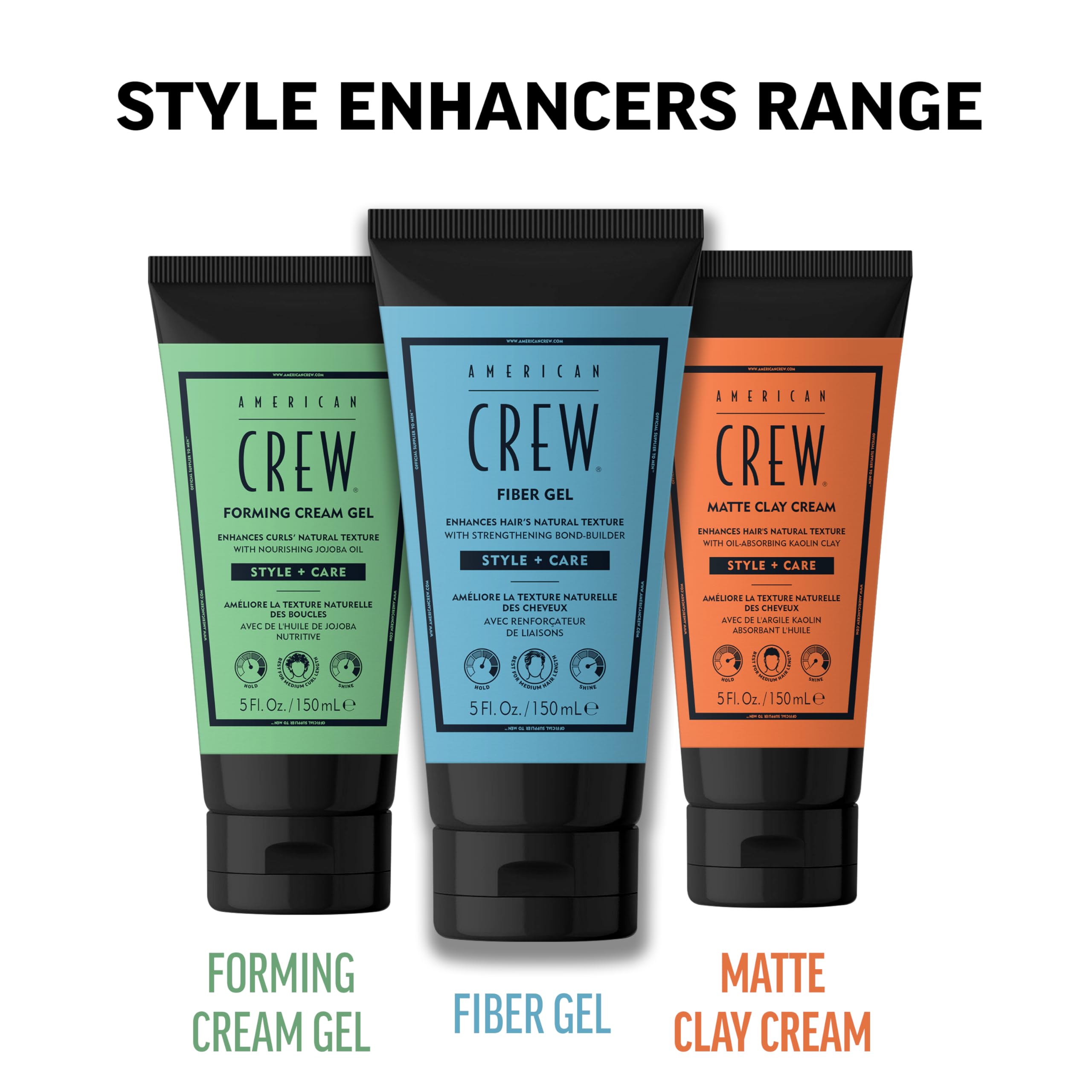 American Crew Uso Diario: estilo práctico para hombres con cabello rizado.