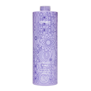 Amika bust your brass rubio frio champú: botella de 1000 ml para rubios.
