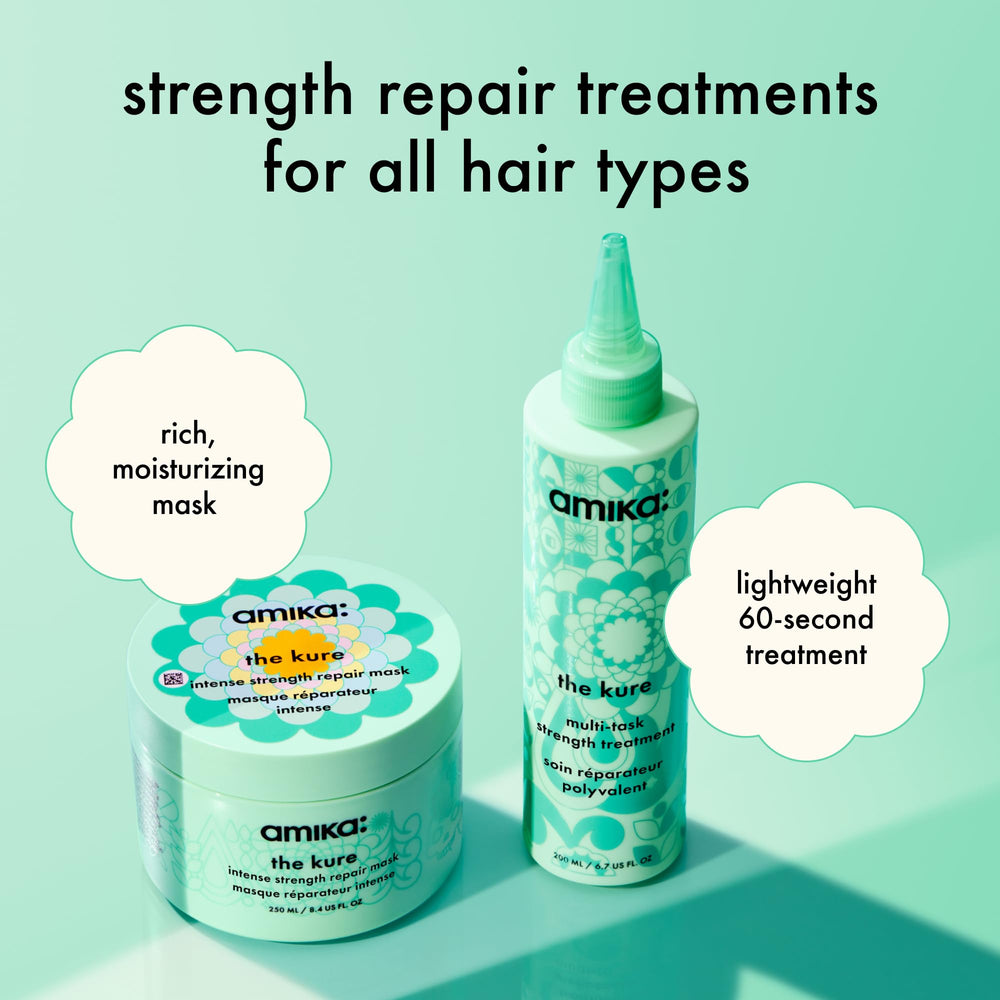 Amika Kure mantecas vegetales nutritivas que suavizan el cabello.