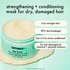 Amika Kure textura cremosa para hidratación profunda del cabello.