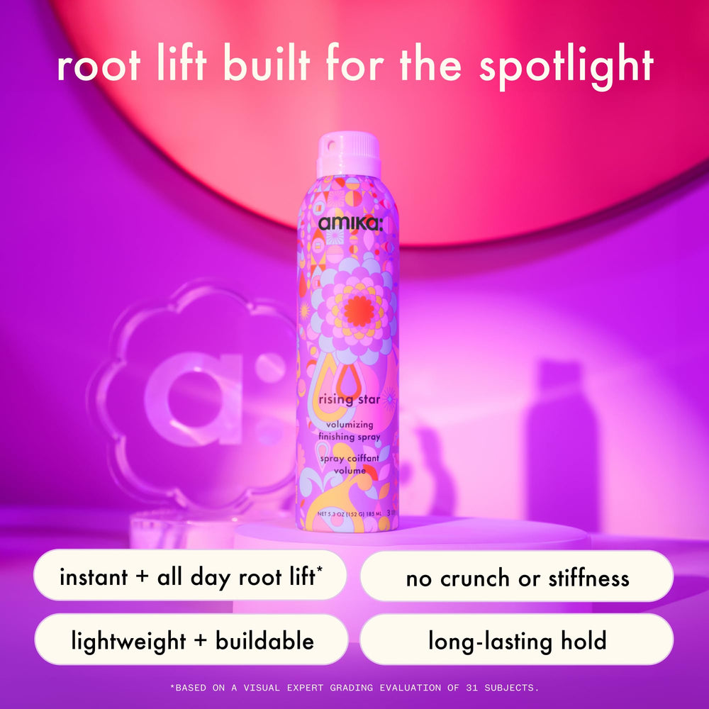Amika Rising Star aplica en cabello para elevar la raíz