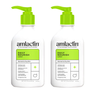 AmLactin hidratante diaria con bomba para piel seca y suave.