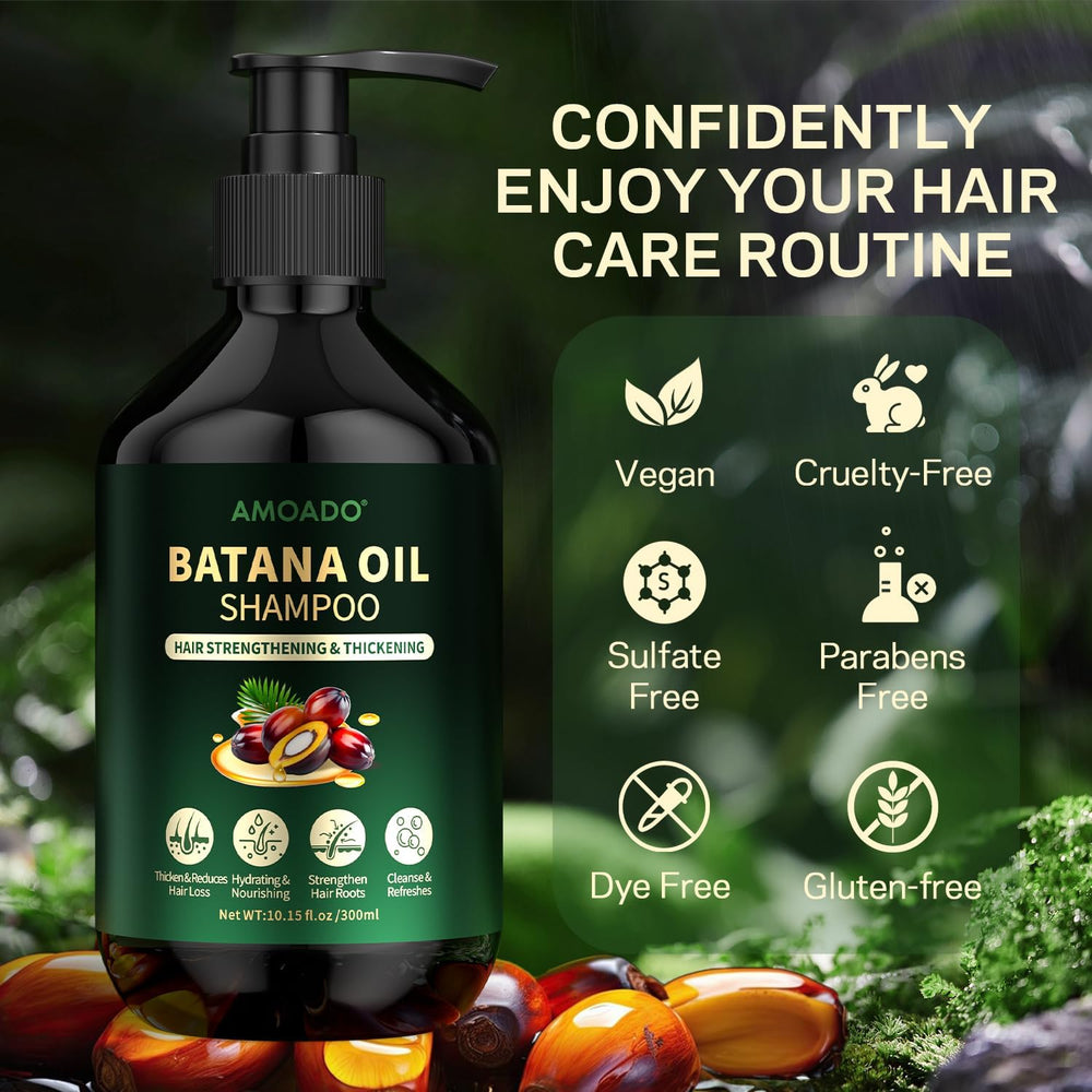 AMOADO Batana Shampoo uso diario: cabello manejable y saludable