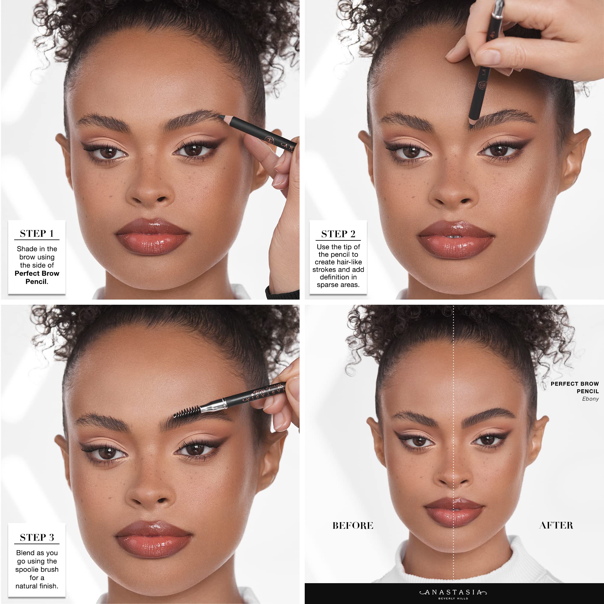 Anastasia Beverly Hills Cepillo difuminador suave para difuminar cejas.