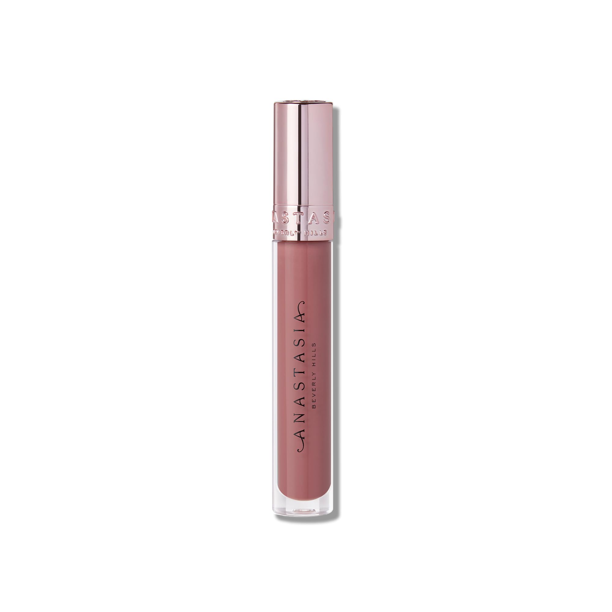 Dusty Rose de Anastasia Beverly Hills para definir el centro del labio con brillo.