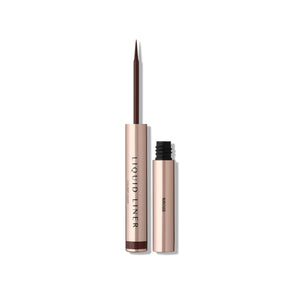 Anastasia Beverly Hills Liquid Eyeliner Marrón, botella elegante para un acabado mate duradero.
