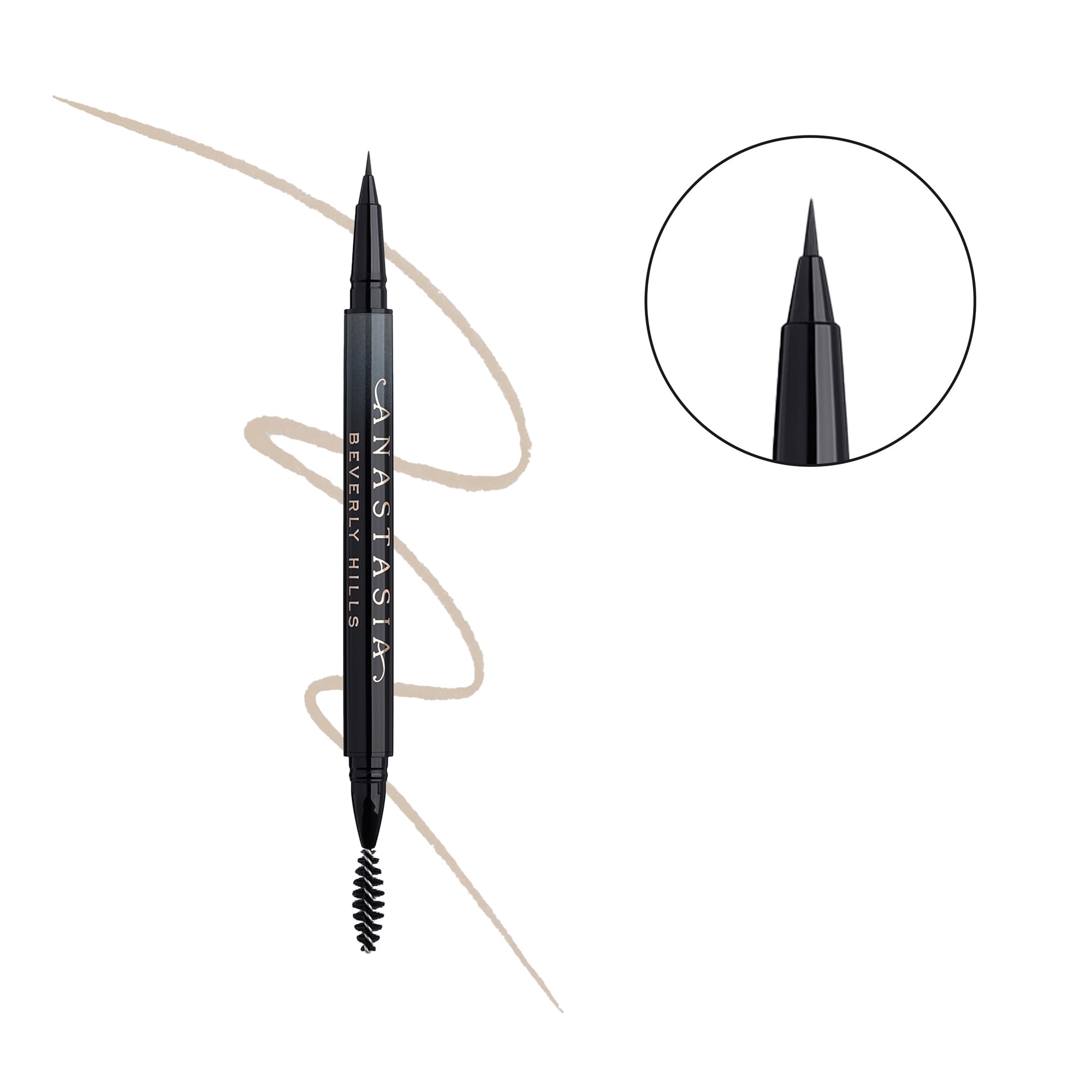 Anastasia MicroStroke Brow Pen Blonde, dibujo de cejas realista con aplicación suave.